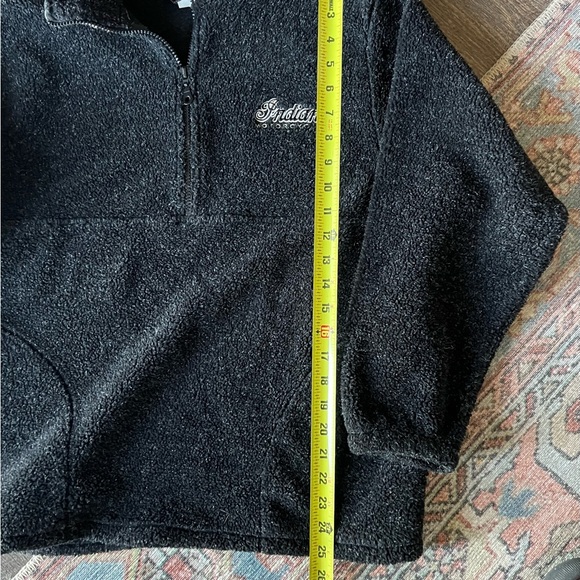 VGUC Fleece Indian Moto jacket. Size is missing measurements below fits Like M/L - Picture 3 of 4